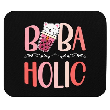 Discover Bobaholic Bubble Tea Lover Boba Tea Drinker Korean Mouse Pads