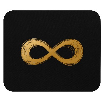 Discover Golden Infinity Neurodiversity Symbol Autism Aware Mouse Pads