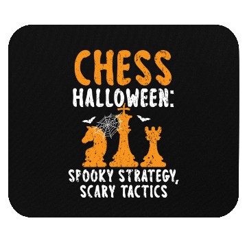 Discover Chess Halloween Trick Or Treat Chess Board Game Mouse Pads
