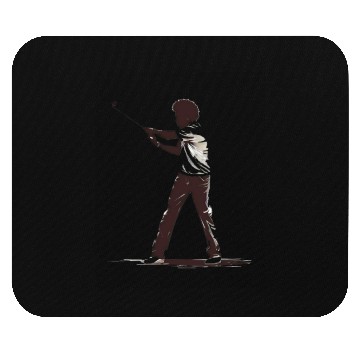 Discover Golfer Afro Man Golf Player African American Mouse Pads