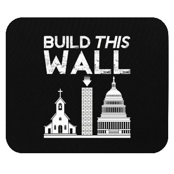 Discover Build This Wall Separation Of Church And State Usa Mouse Pads