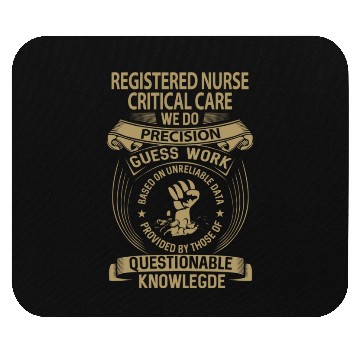 Discover Registered Nurse Critical Care Mouse Pads - We Do Pre