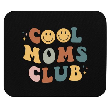 Discover Moms Club On Back Print Mouse Pads