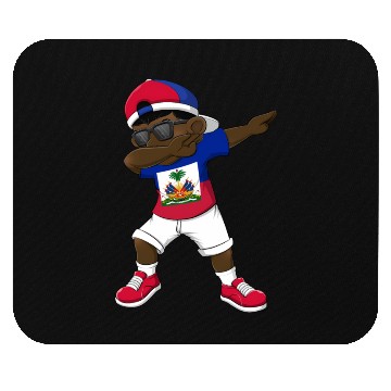 Discover Dabbing Haitian Haiti Flag Dab Dance Mouse Pads