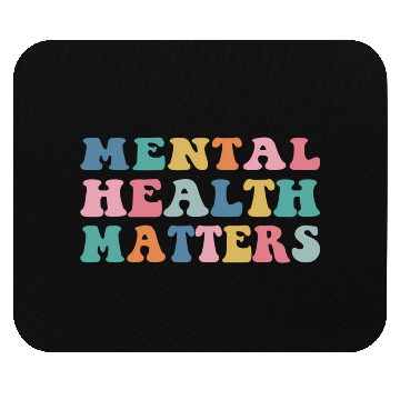 Discover Mental Health Matters Colorful Aesthetic Preppy Mouse Pads
