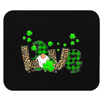 Discover Bleached Love St Patric Day Gnomes Shamrock For Mouse Pads