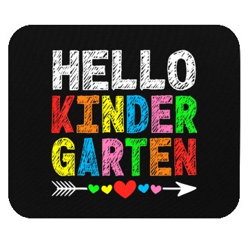 Discover Hello Kindergarten Teacher & Student Kinder Back Mouse Pads