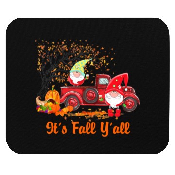 Discover It's Fall Y'all Cute Gnomes Pumpkin Spice Autumn Mouse Pads