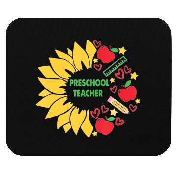Discover Preschool Teacher Sunflower Back To School Mouse Pads
