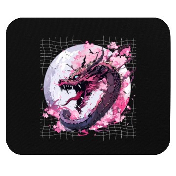 Discover Japanese Dragon Retro Asian Oriental Dragon Cool Mouse Pads