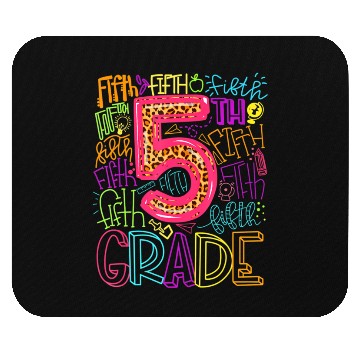 Discover Typography 5th Grade Student Teacher Back To Mouse Pads