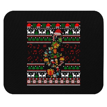 Discover Music Note Christmas Ugly Musical Teacher Sing Mouse Pads