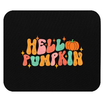 Discover Hello Pumpkin Autumn Leaves Fall Thanksgiving Mouse Pads