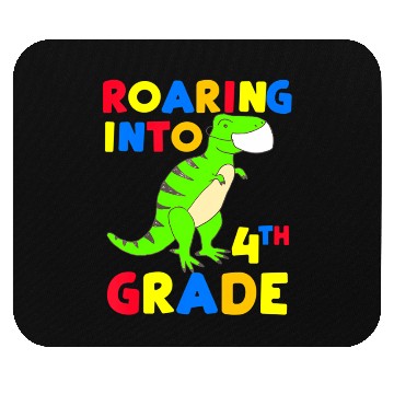 Discover Roaring Into 4th Grade Four Back To School 2020 Mouse Pads