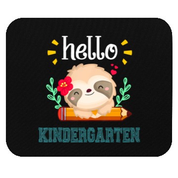 Discover Hello Kindergarten Back To School Cute Sloth Mouse Pads