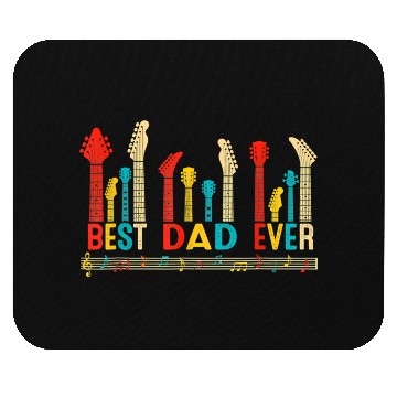 Discover Best Dad Ever Daddy Guitar Vintage Guitar Fathers Mouse Pads