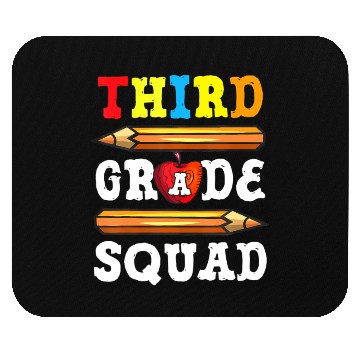 Discover Third Grade Squad Back To School 3rd Grade Mouse Pads