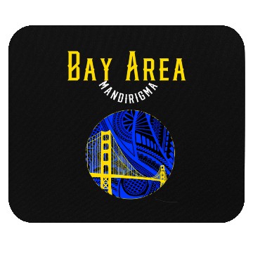 Discover San Francisco Bay Area Bridge Polynesian Warrior T Mouse Pads