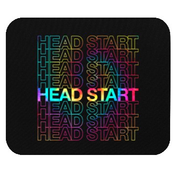 Discover Rainbow Tie Dye Head Start Team Back To School Mouse Pads