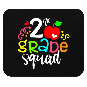 Discover 2nd Second Grade Squad Back To School Mouse Pads