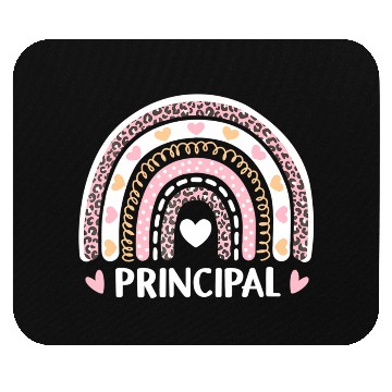 Discover Leopard Rainbow Principal Funny Back To School Mouse Pads