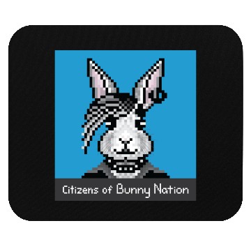 Discover Citizens of Bunny Nation NFT #55 Artwork Mouse Pads