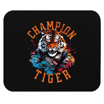 Discover Champion tiger Mouse Pads