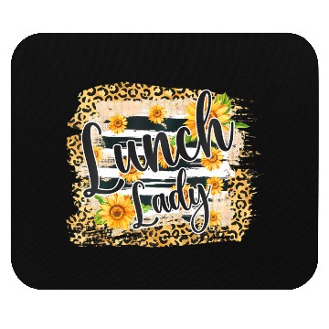 Discover Leopard Sunflower Lunch Lady First Day Back To Mouse Pads