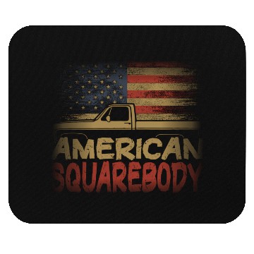 Discover American Flag Square Body American Squarebody Truc Mouse Pads