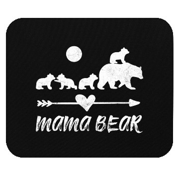 Discover Mama Bear Mouse Pads With Four Bear Cubs