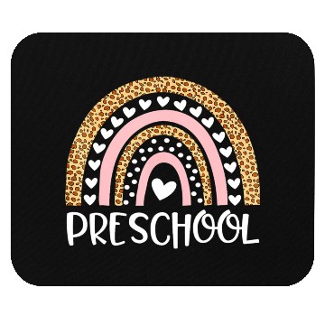 Discover Preschool Teacher Leopard Rainbow Teacher Back To Mouse Pads
