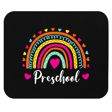 Discover Preschool Teacher Funny Rainbow Lover Back To Mouse Pads