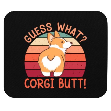 Discover Kawaii Guess W Corgi Butt Mouse Pads