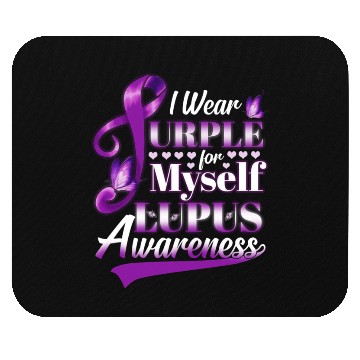 Discover I Wear Purple For Myself Lupus Awareness Mouse Pads