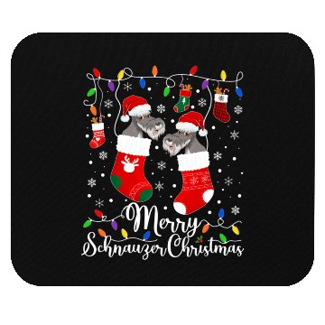 Discover Merry Schnauzer Mini Schnauzer Xmas Mouse Pads