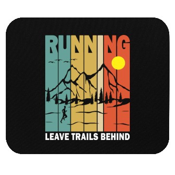 Discover Retro Running Outdoors Funny Mouse Pads
