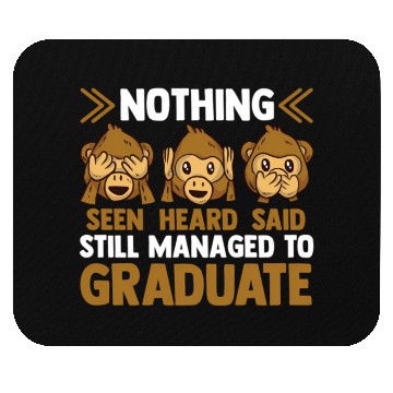 Discover Graduate School Monkey Mouse Pads