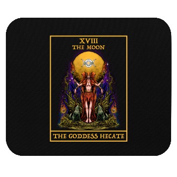 Discover The Goddess Hecate Tarot Card Triple Moon Witch Mouse Pads