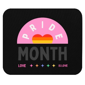 Discover Rainbow Aesthetic Pride Month Quote Instagram Post Mouse Pads