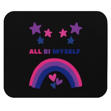 Discover All Bi Myself Bisexual Pride LGBTQ Mouse Pads