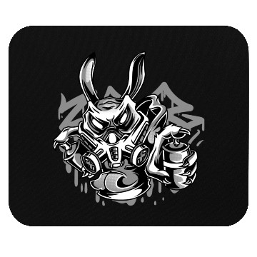 Discover Street Art Rabbit Anarchy Mouse Pads