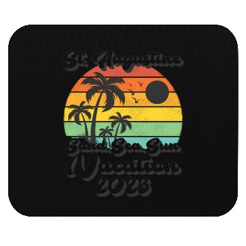 Discover Sea Sand Sun Vacation 2023 Florida St Augustine Mouse Pads