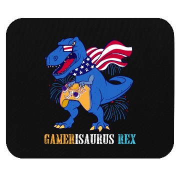 Discover Amerisaurus Rex Independence Day USA Party Mouse Pads
