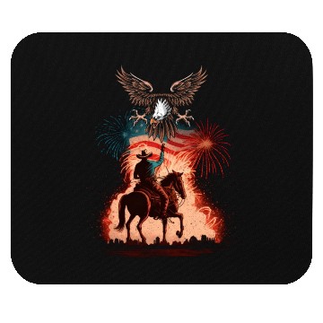 Discover American Patriotism Horse Soldiers USA Mouse Pads