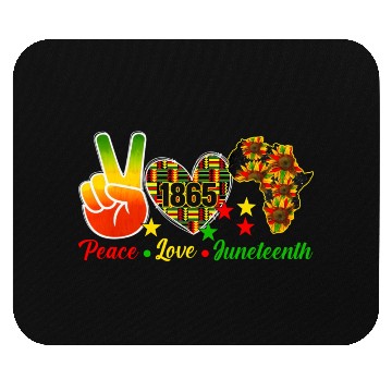Discover Peace Love Juneteenth 1865 Black Wo Africa America Mouse Pads