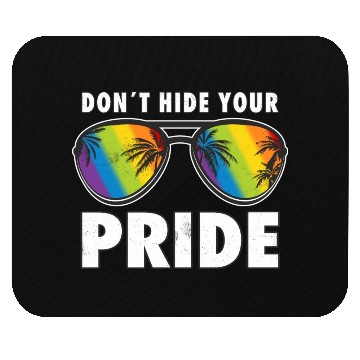 Discover Pride LGBTQ Don´t Hide Your Pride Rainbow Mouse Pads