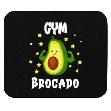 Discover Gym Bro Avocado ness Mouse Pads