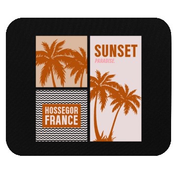 Discover Sunset Paradise Hossegor France Mouse Pads