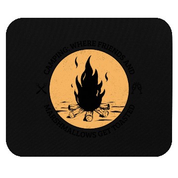 Discover where friends and marshmallows get toasted Mouse Pads