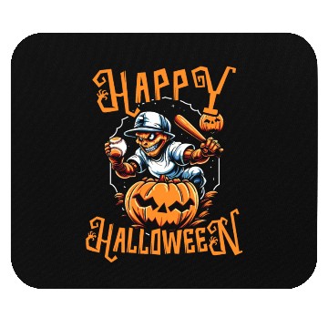 Discover Baseball Halloween Trick Or Treat Baseball Player Mouse Pads